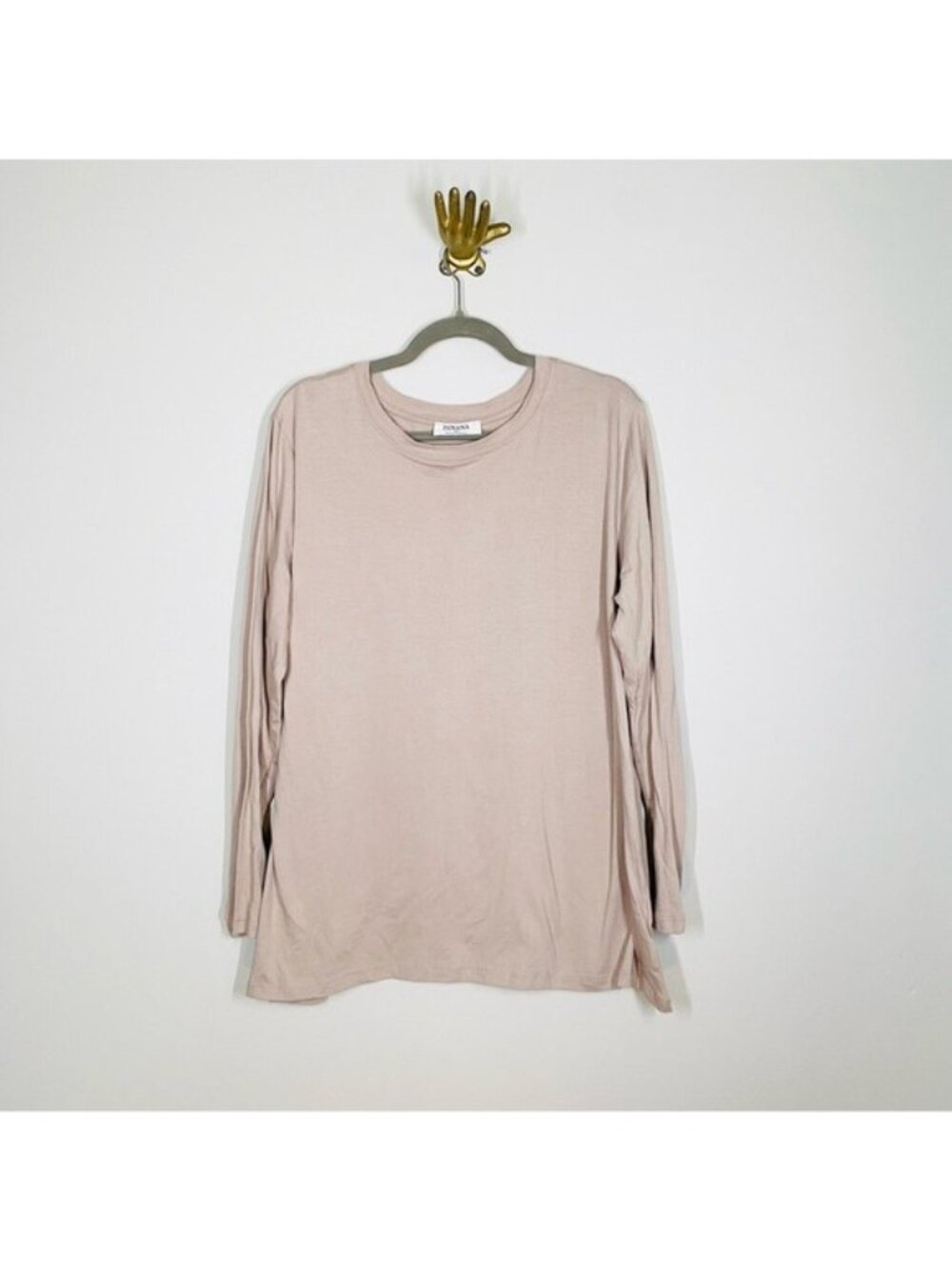Zenana Outfitters 3X Taupe Long Sleeve Top NWOT